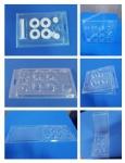 Clear PVC clamshell plastic blister box