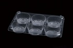 Clear plastic blister tray for chocolate macarons